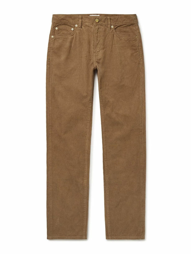 Photo: Sid Mashburn - Slim-Fit Straight-Leg Garment-Dyed Cotton-Corduroy Trousers - Brown