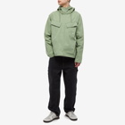 Nike Men's Life Woven Pullover Field Jacket in Oil Green/White