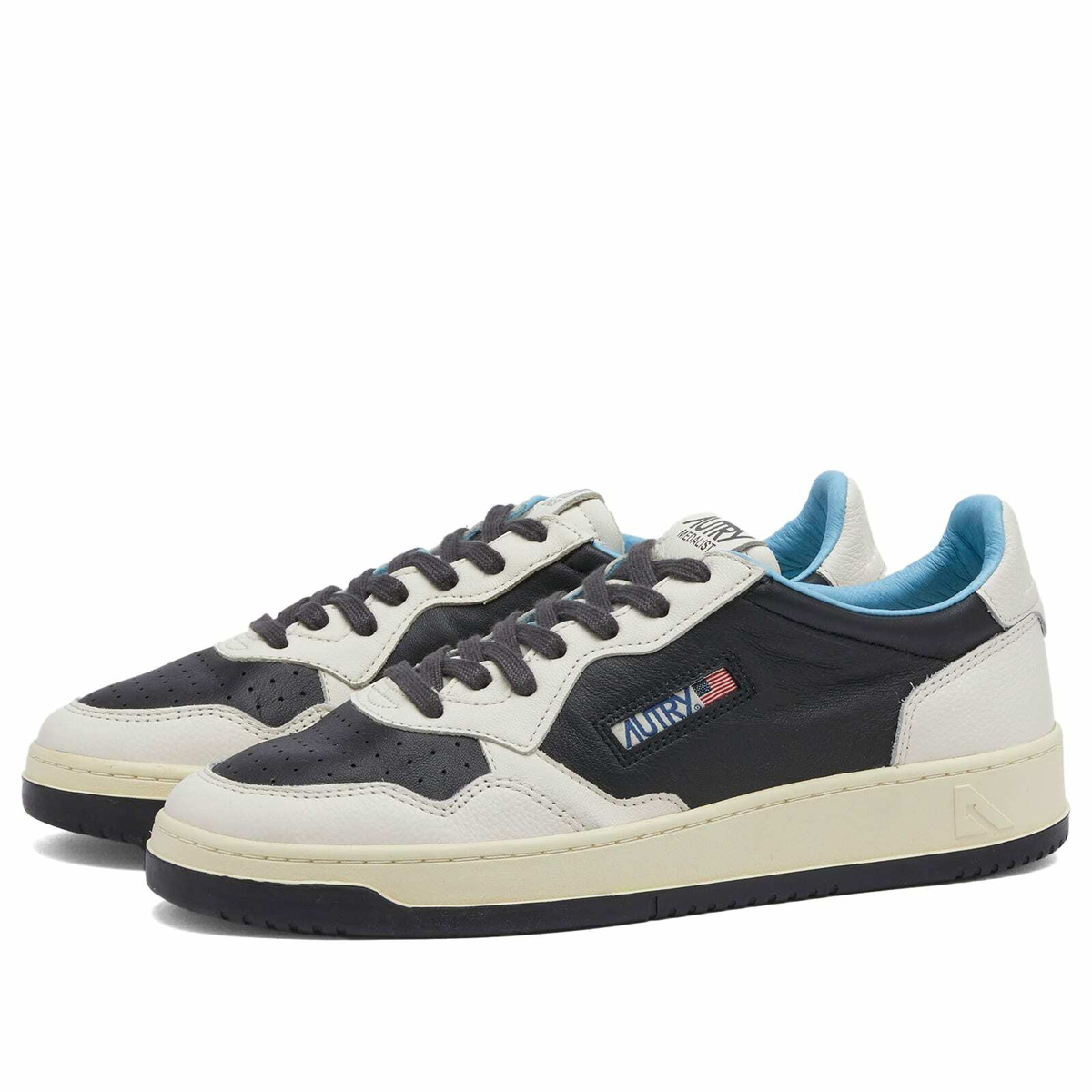 Autry Men's Medalist Low Leather Sneaker in Dollar Autry