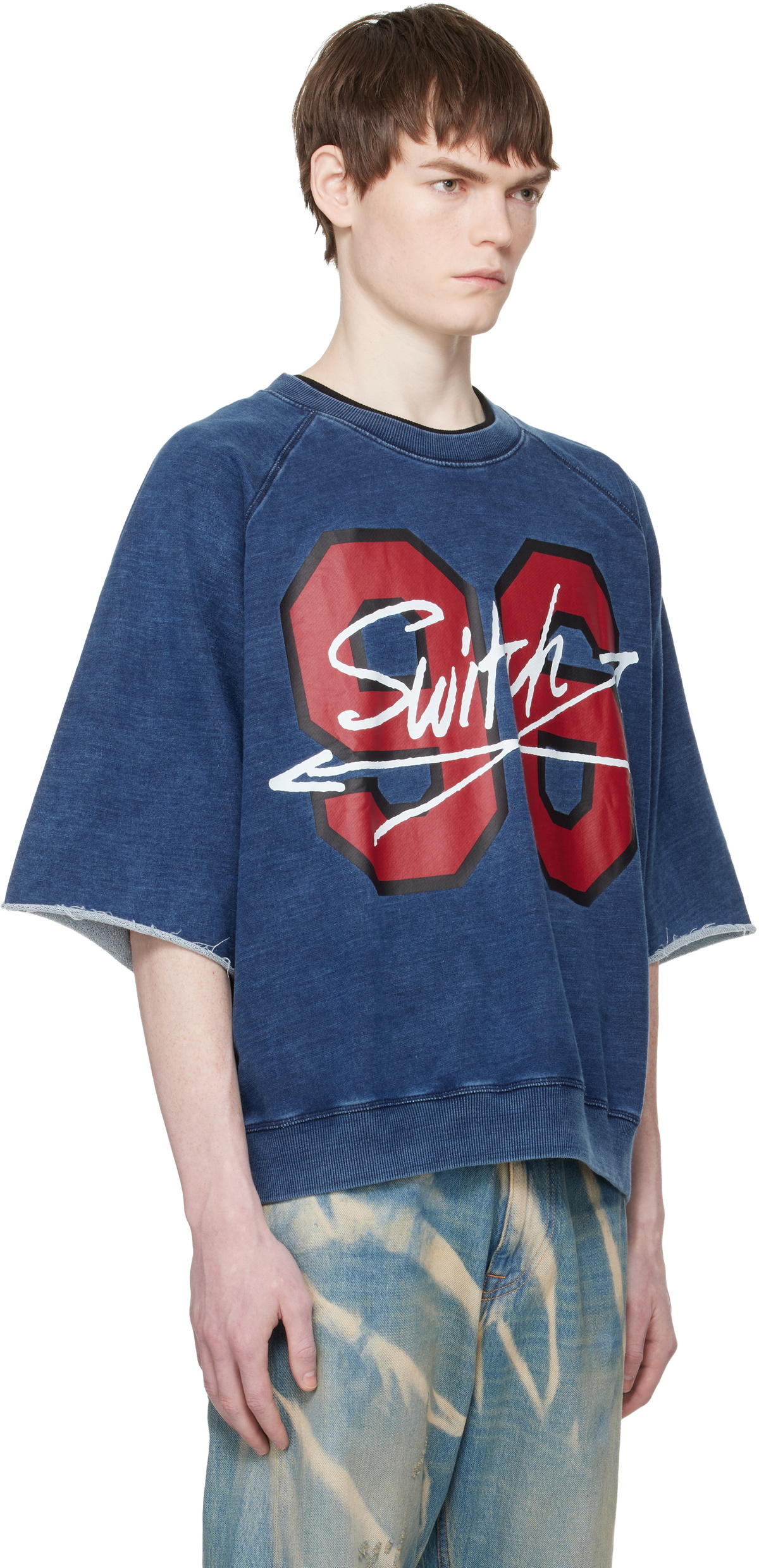 Vivienne Westwood Blue 96 Switch S/S Raglan Sweatshirt