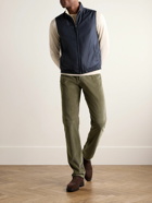 Canali - Slim-Fit Straight-Leg Stretch-Cotton and Modal-Blend Corduroy Trousers - Green