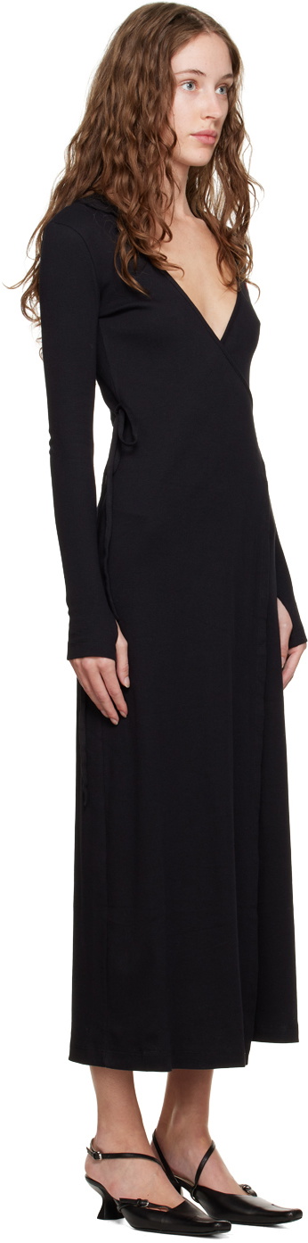 Marine Serre Black Hooded Midi Dress Marine Serre