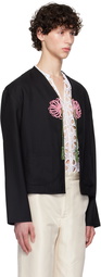 Bode Black Beaded Abilene Jacket