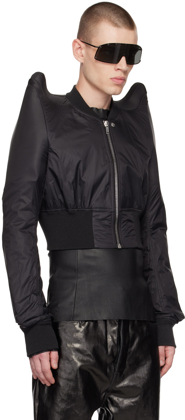 Rick Owens Tec Bomber Jacket テック ボンバー Rick Owens Black Tec Bomber Jacket Rick Owens