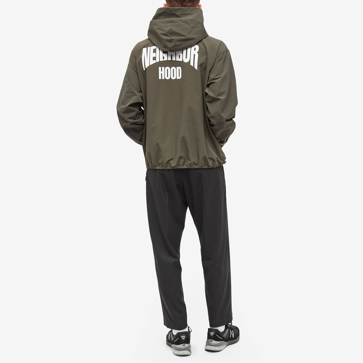 Neighborhood Men's Anorak Logo Jacket in Olive Drab Neighborhood