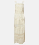 Isabel Marant Souane embroidered cotton-blend maxi dress