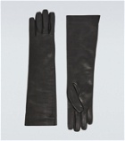 Saint Laurent Long leather gloves