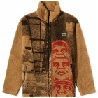 Napapijri Men's x Obey Jacquard Fleece Jacket in Beige