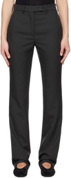 Rier Black Fitted Trousers