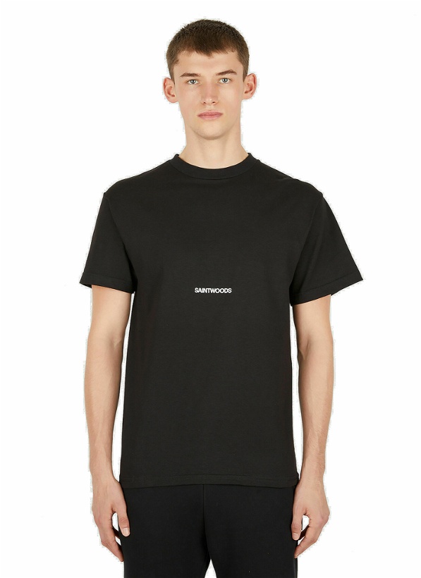 Photo: Logo Embroidery T-Shirt in Black