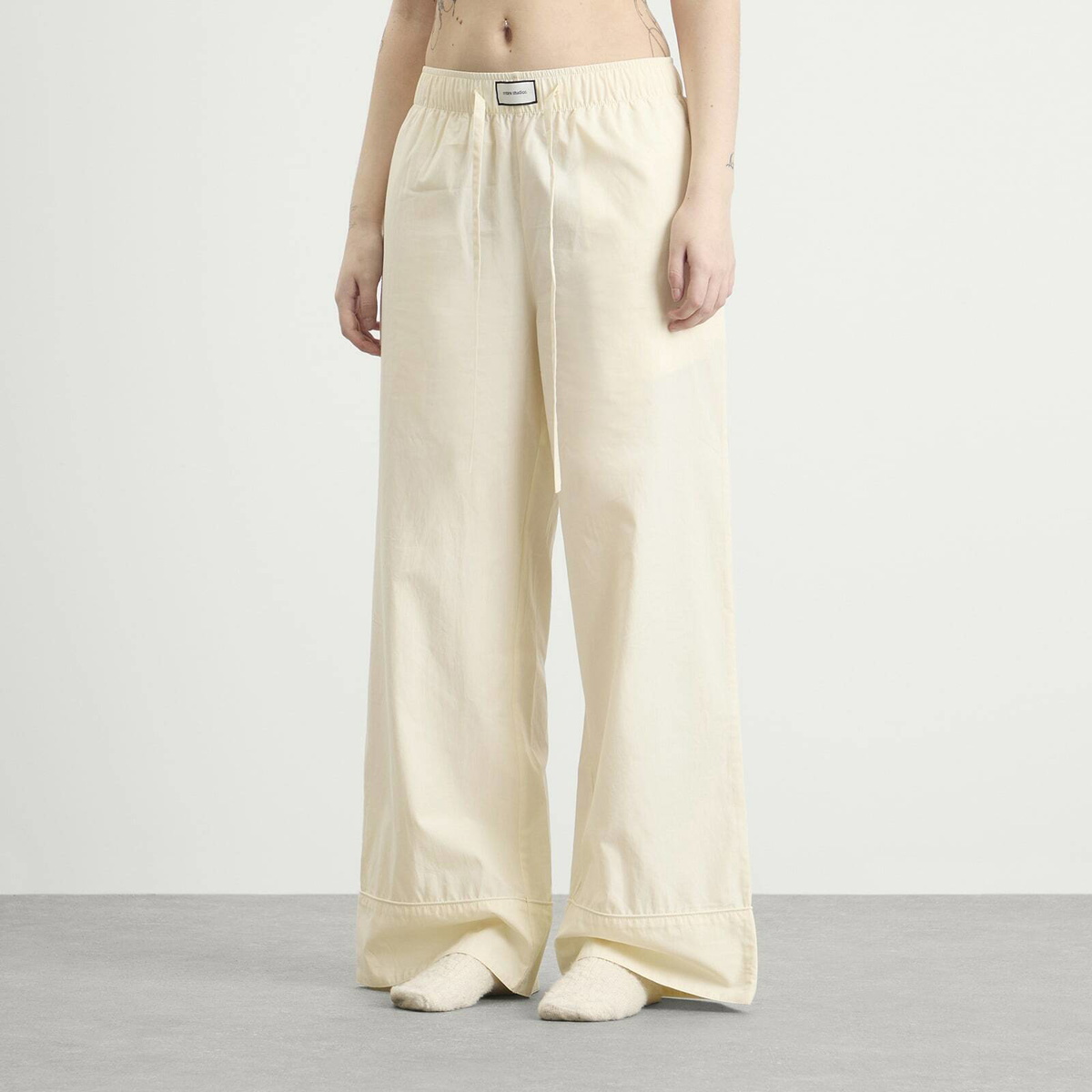 Entire Studios Women's Pajama Pants in Off White