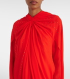 Givenchy Caped embellished silk gown