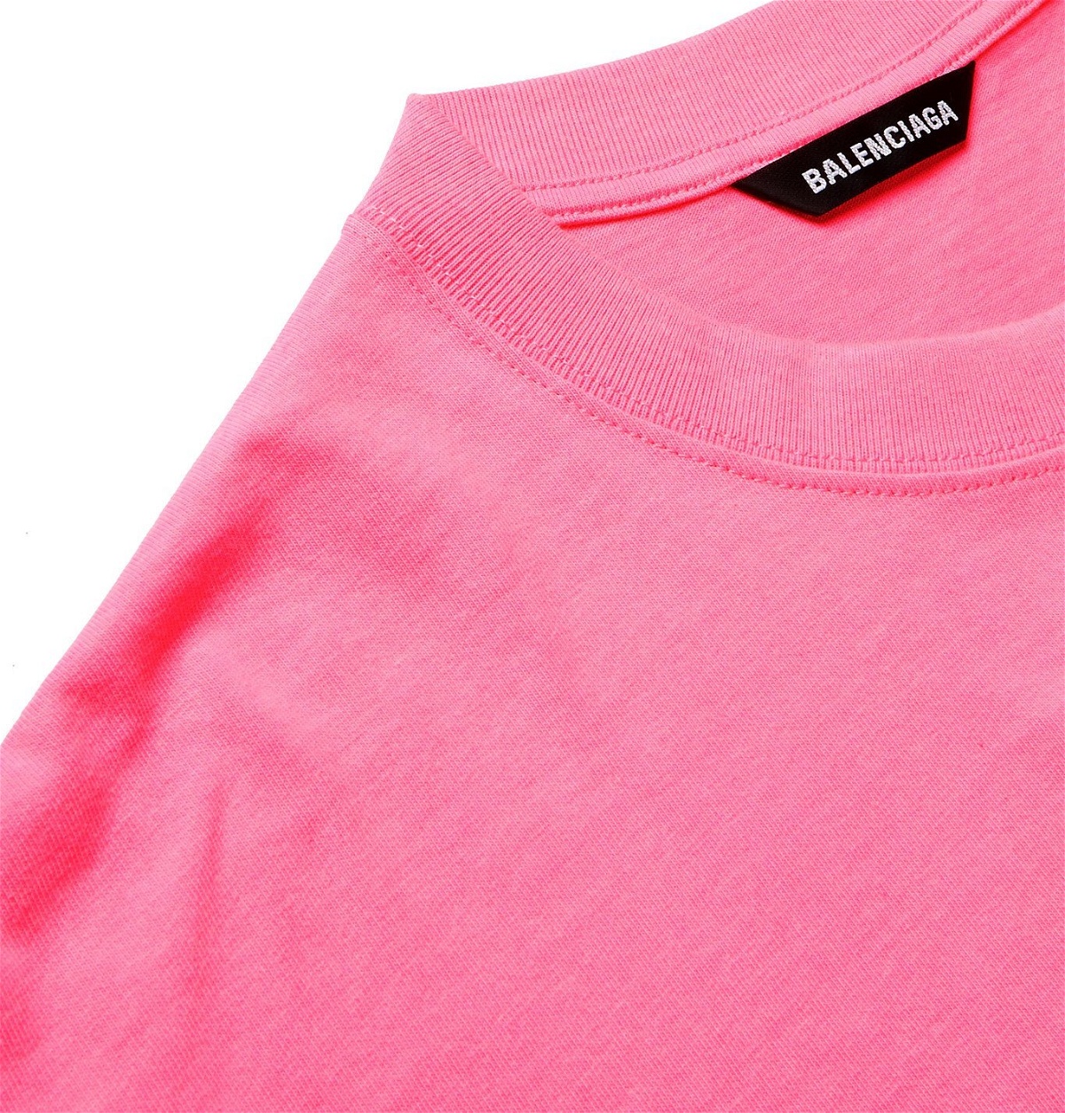 Balenciaga - Logo-Embroidered Cotton-Jersey T-Shirt - Pink Balenciaga