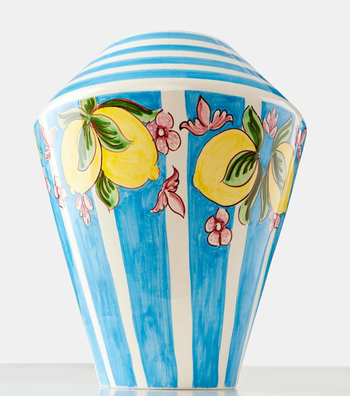 Dolce&Gabbana Casa Taormina striped ceramic vase