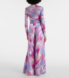 Pucci Iride silk twill wide-leg pants