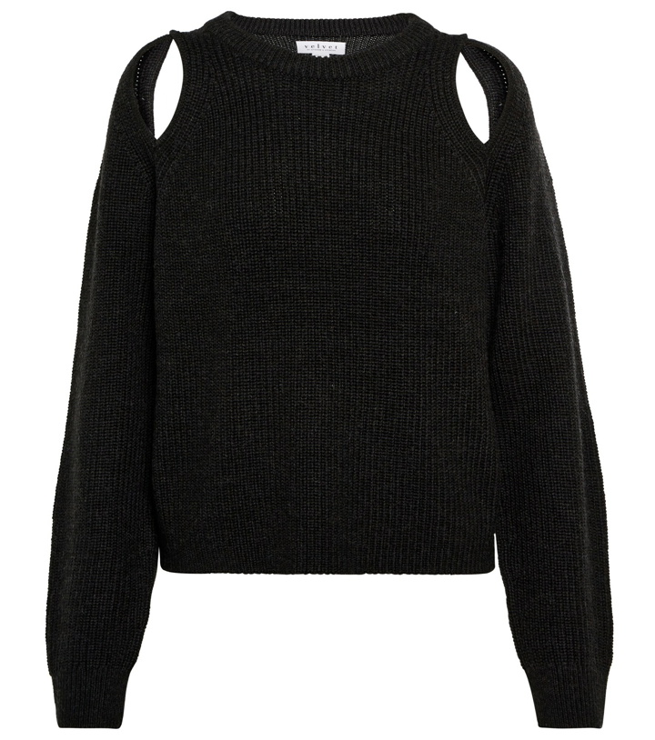 Photo: Velvet - Cutout wool-blend sweater