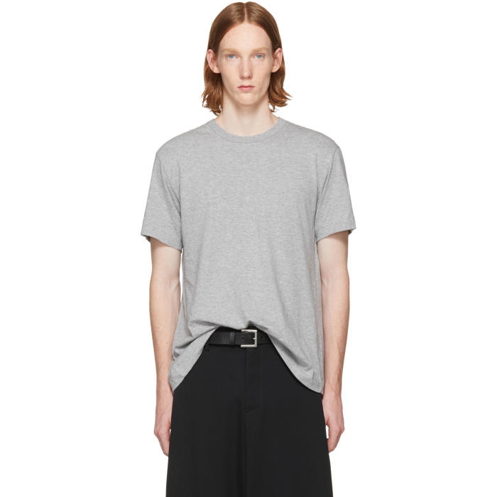 Photo: Comme des GarÃ§ons Homme Plus Grey Open Back Strap T-Shirt