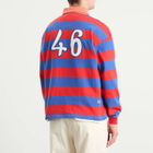 Bode Men's Clubhouse Rugby Shirt in Red