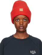 A.P.C. Red Michele Beanie