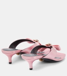Versace Medusa satin thong sandals