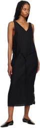 Deiji Studios Black 'The Slip' Midi Dress