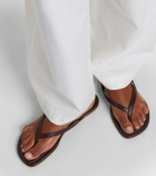 Staud Freja leather thong sandals