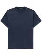 Fear of God - Oversized Satin-Crepe T-Shirt - Blue
