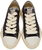 Miharayasuhiro Black Over-Dyed OG Sole Peterson Sneakers