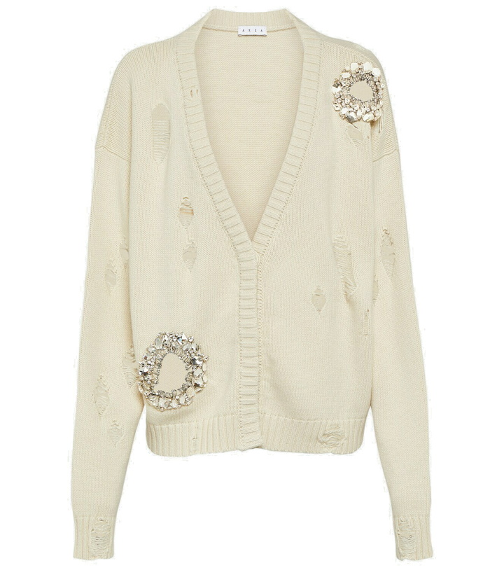 Photo: Area Embellished cotton and cashmere cardigan