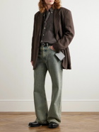 Our Legacy - Borrowed Button-Down Collar Oversized Cotton-Voile Shirt - Brown