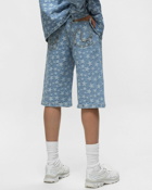 Erl Denim Jacquard Shorts Woven Blue - Mens - Casual Shorts