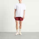 SKIMS Men's Sateen Sleep Boxers in Red Heart Halfdrop