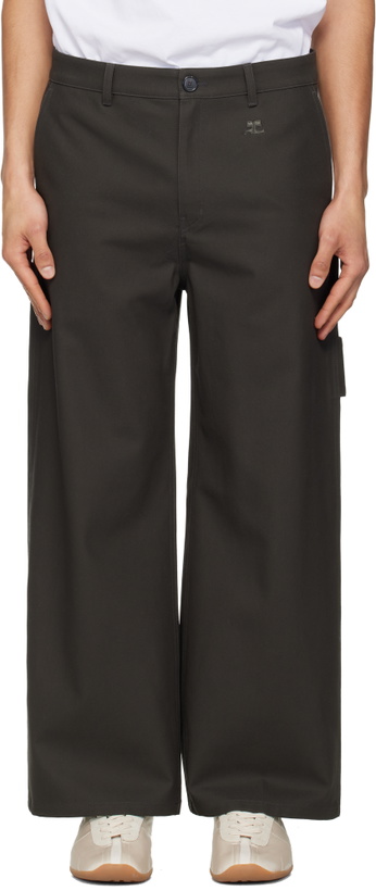 Photo: Courrèges Gray Hammer Cotton Short Trousers