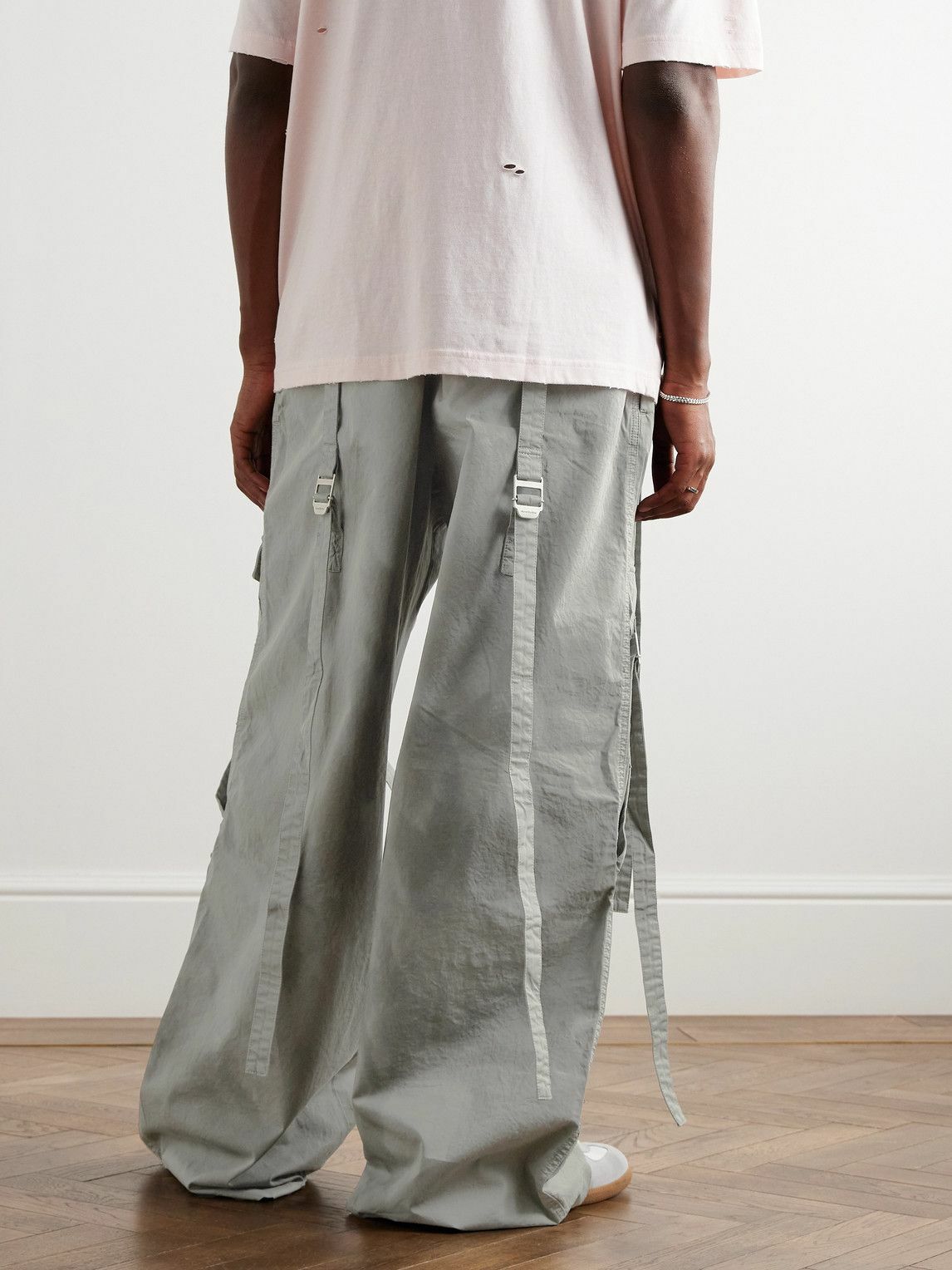 Acne Studios - Probero Wide-Leg Organic Cotton-Twill Cargo