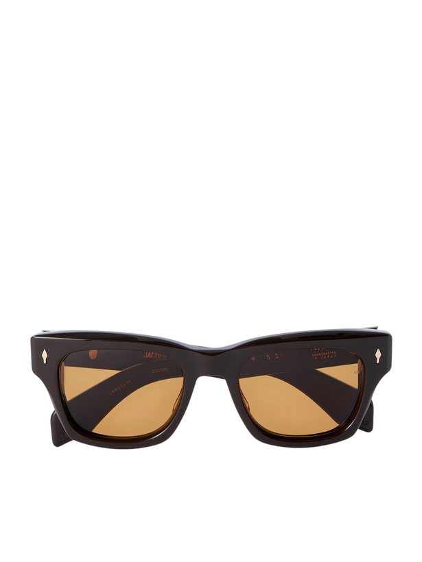 Photo: Jacques Marie Mage - Dealan 53 Square-Frame Acetate Sunglasses - Brown