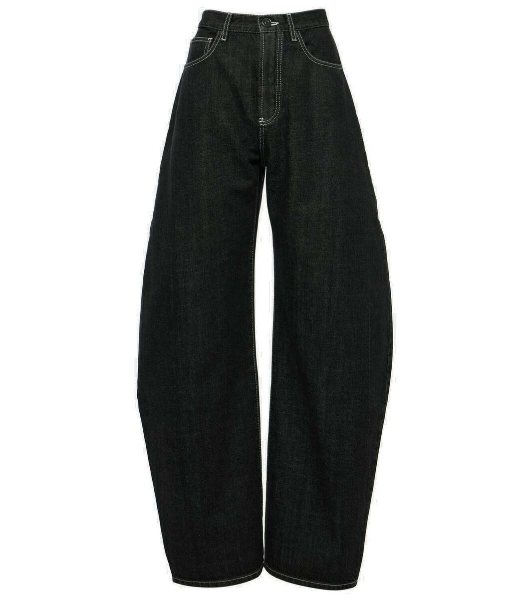 Alaïa High-rise barrel-leg jeans ALAÏA