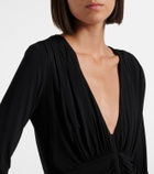 Sportmax Ruched crêpe top