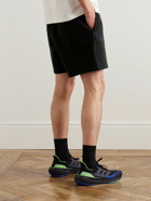 Lululemon - License to Train 7&quot; Straight-Leg Cotton-Blend Jersey Drawstring Shorts - Black
