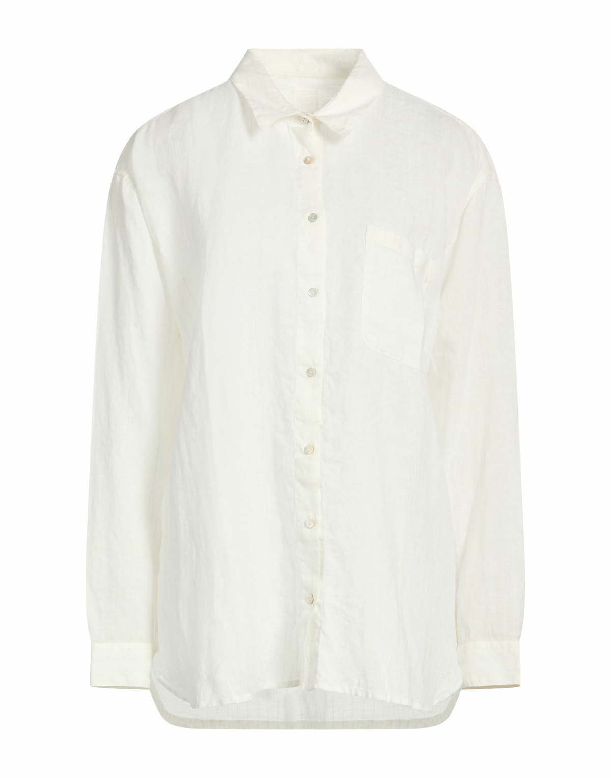 120% Lino Womens Shirt Ivory