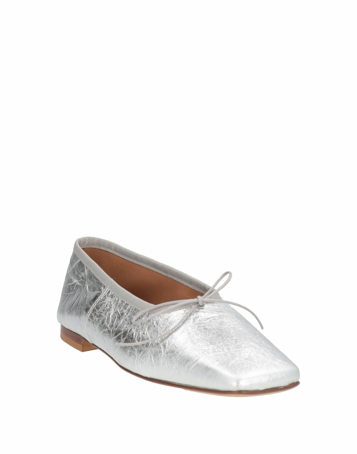 Mansur Gavriel Square Toe Ballerina Womens Ballet flats in Silver