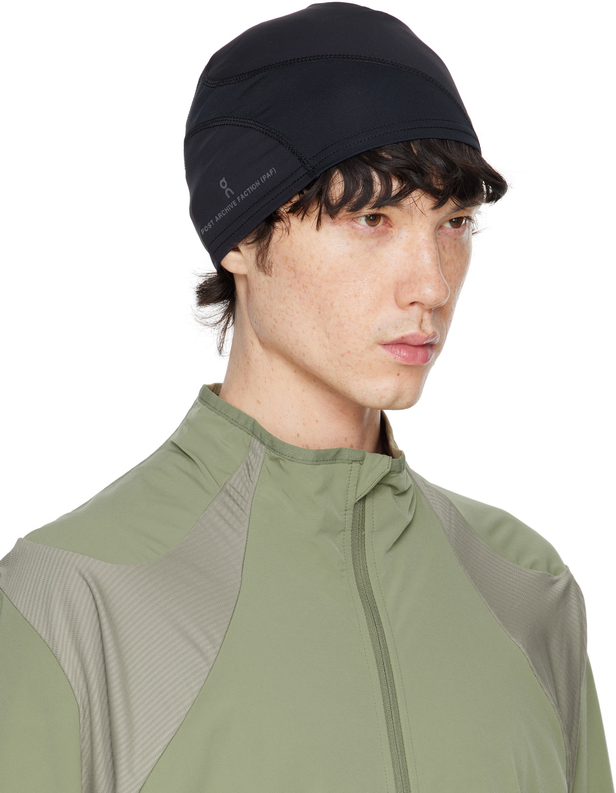 POST ARCHIVE FACTION (PAF) Black On Edition Paneled Beanie