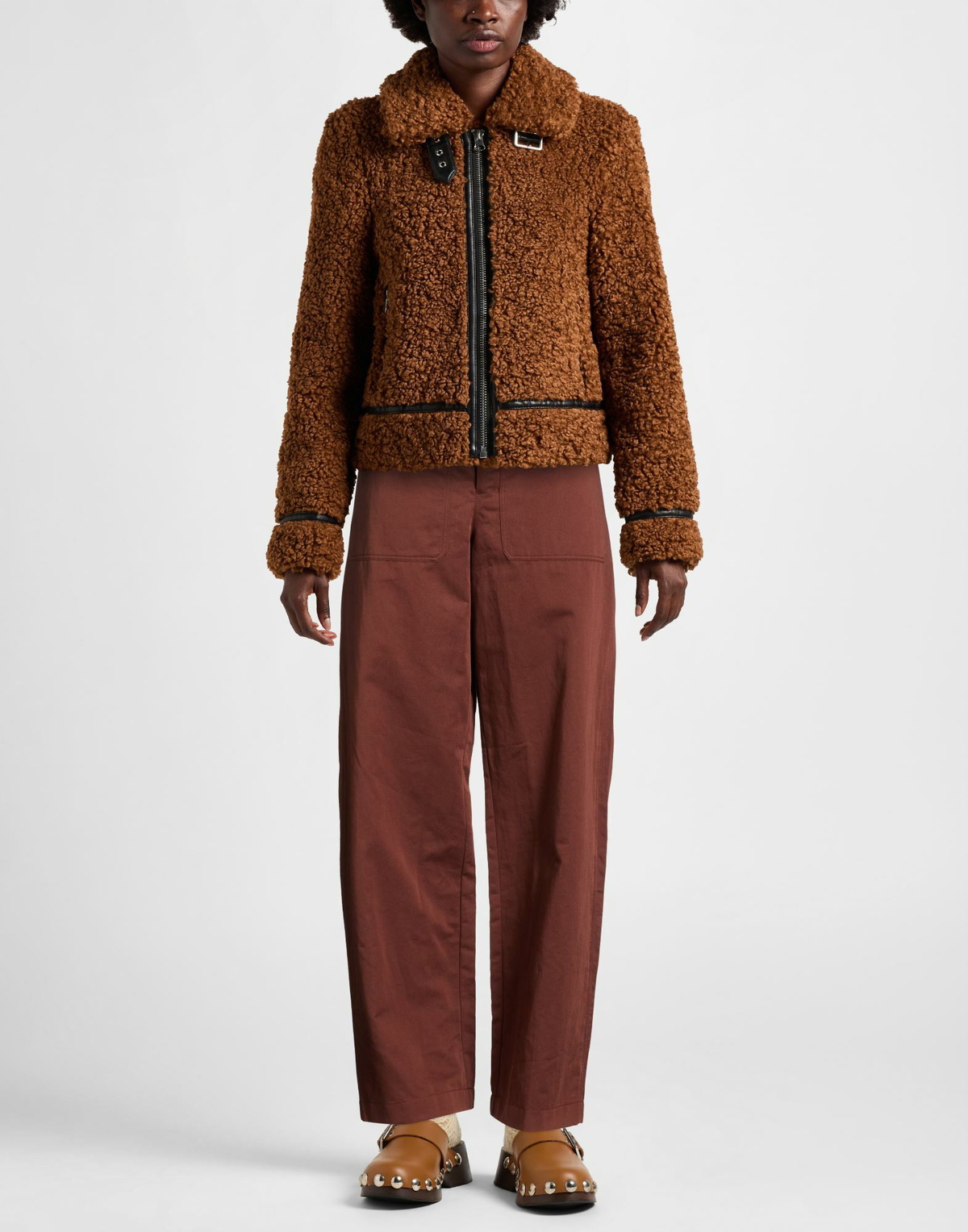 Lemaire Womens Pants Chocolate in Brown