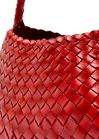 Dragon Diffusion Rosanna Woven Leather Shoulder bag - Red - One Size