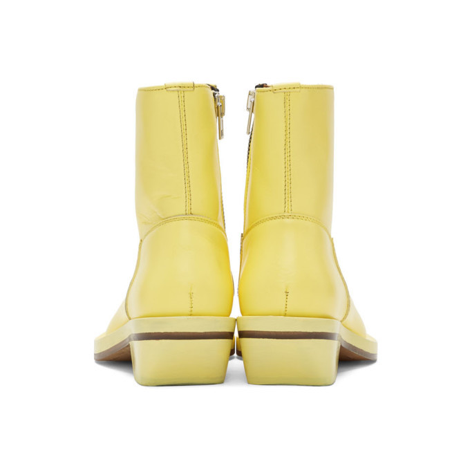 ION Yellow Pointed Boots