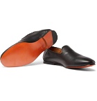 Officine Generale - Collapsible-Heel Leather Slippers - Men - Black