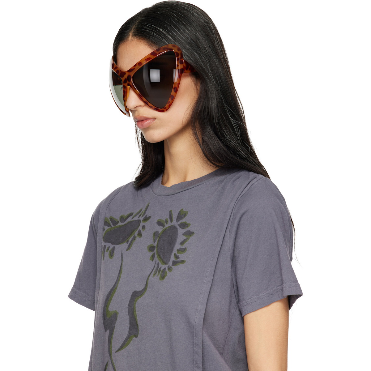 Collina Strada Tan Mariposa Sunglasses