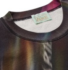 Aries - Printed Fleece-Back Cotton-Jersey Sweatshirt - Black