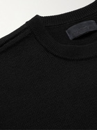 Stone Island - Slim-Fit Logo-Appliquéd Wool Sweater - Black