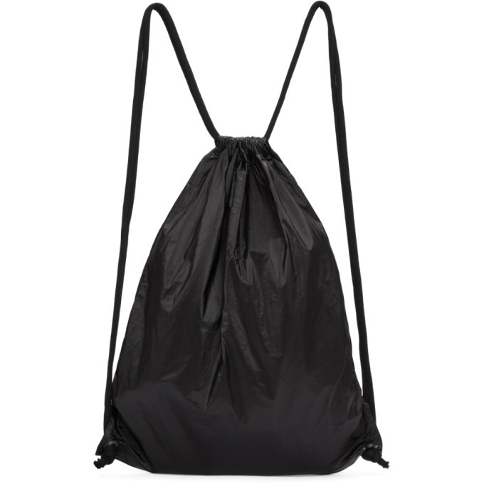 Rick Owens Drkshdw Black Drawstring Backpack Rick Owens Drkshdw