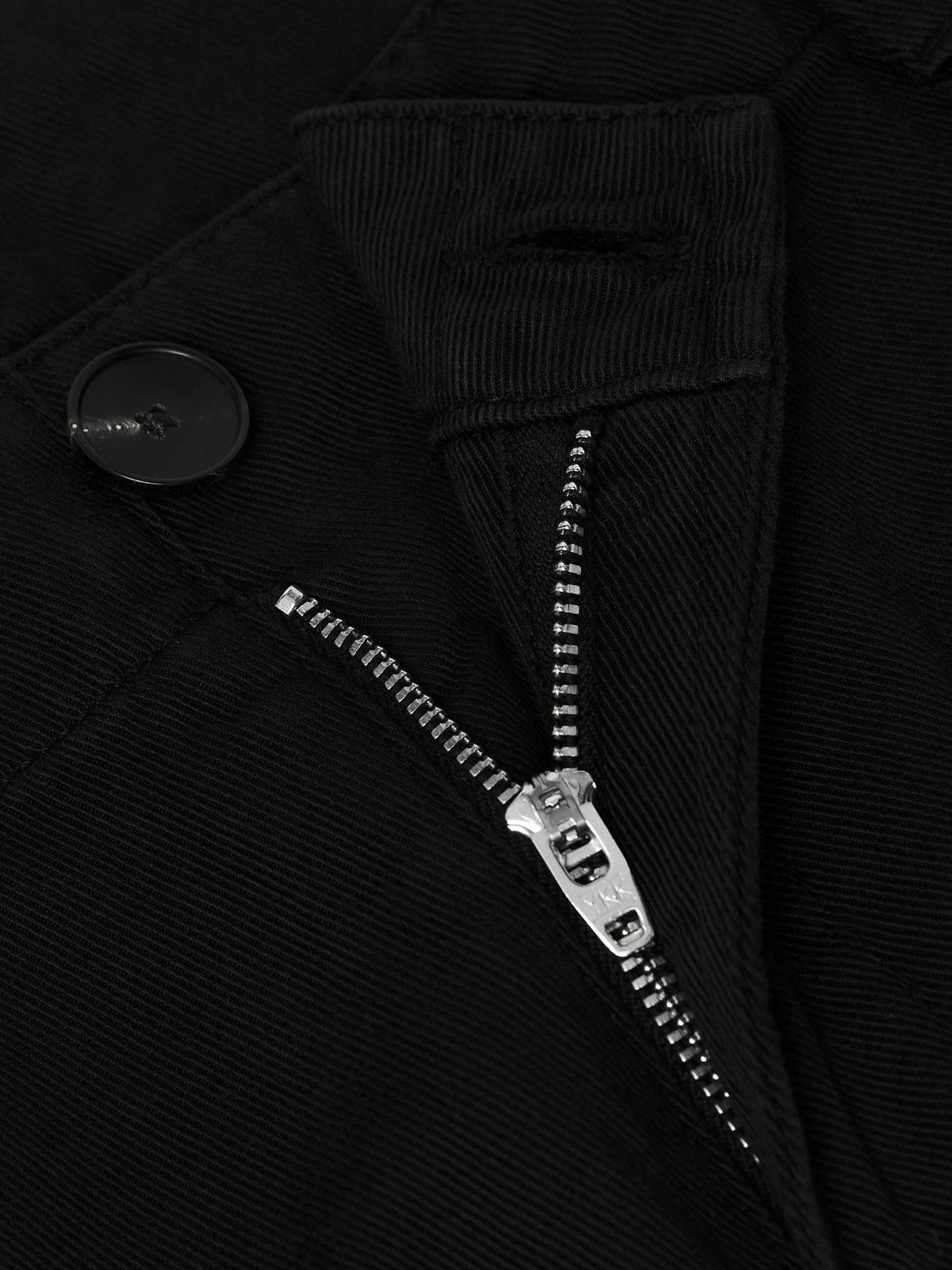 Mr P. - Edward Straight-Leg Cotton-Twill Cargo Trousers - Black